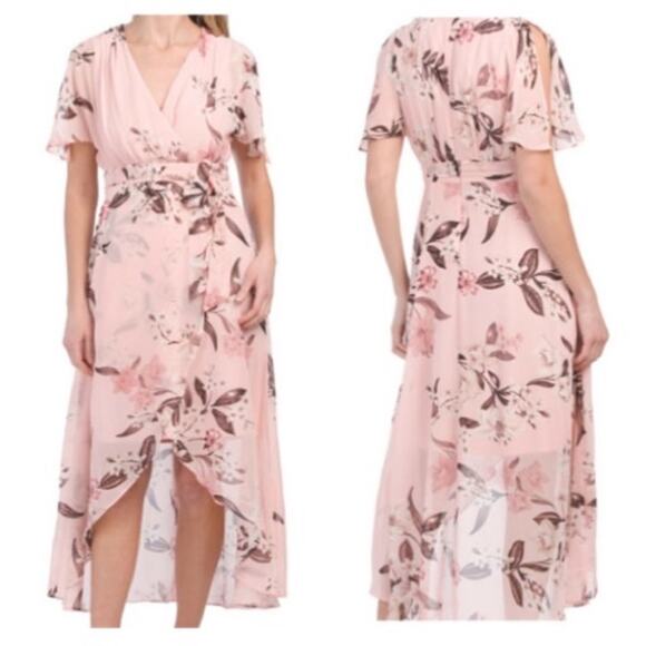chinese dress ladies Eliza J Womens Gown Style Floral Organza Sleeveless Jewel Neck Special  Occasion Dress, Ivory Multi, 4 US at Amazon Women's Clothing store